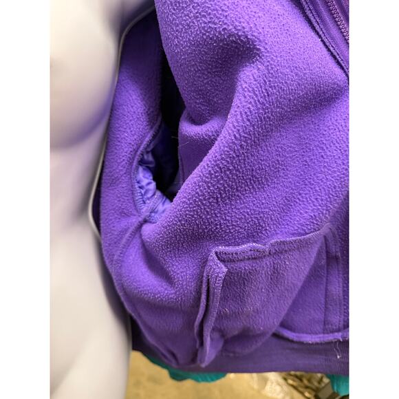 VTG 90's Cabin Creek Womens M Coat Ski 2 layers removable insert Purple Green - Picture 6 of 12